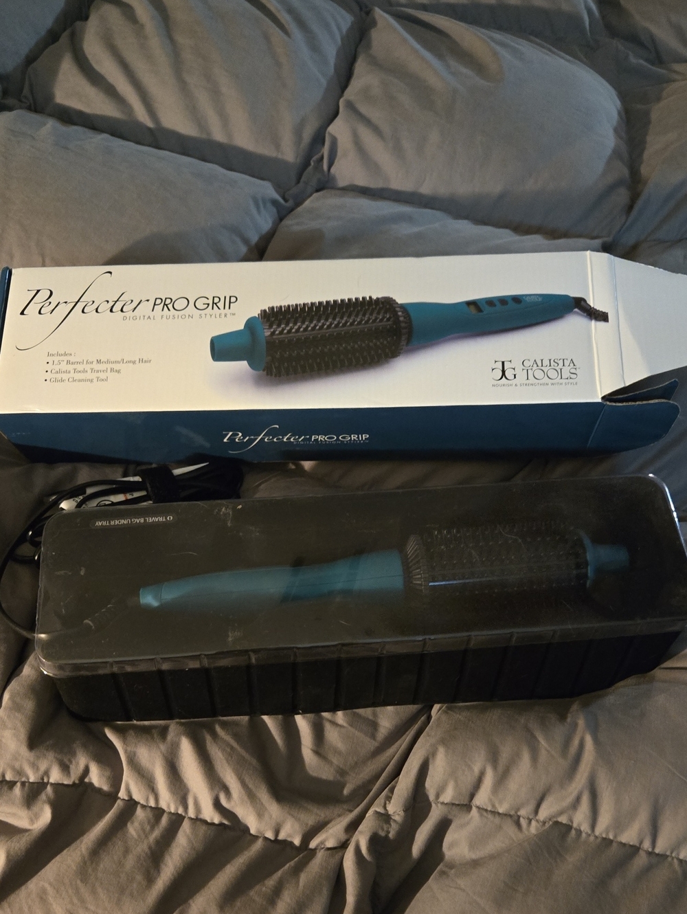 Calista Tools Perfecter Pro Grip Digital Fusion Styler - Teal